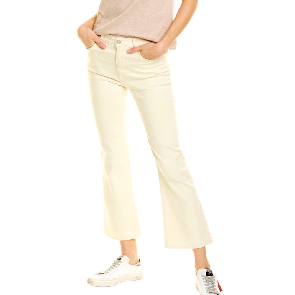 Hudson, high-rise boot cut crop jeans